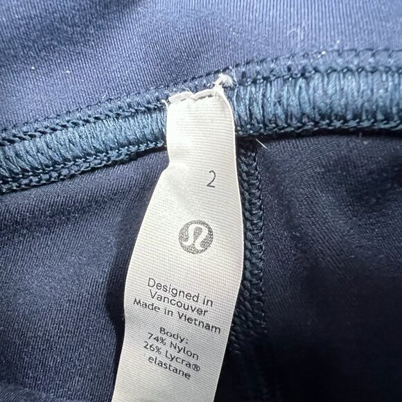 Lululemon Instill High Rise Tight 25" Inseam Navy Blue Size 2 - Picture 3 of 6